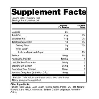 Vadolia™ Probiotic Kombucha Gummies | Daily Gut Health & Digestive Support