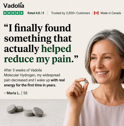 Vadolia Molecular Hydrogen Tablets (12 PPM Verified) | Premium Daily Hydrogen Formula