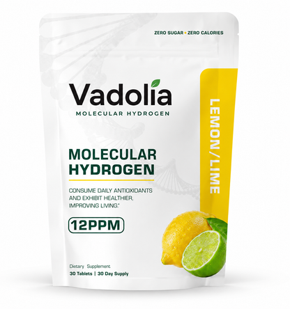 Vadolia Molecular Hydrogen Tablets (12 PPM Verified) | Premium Daily Hydrogen Formula