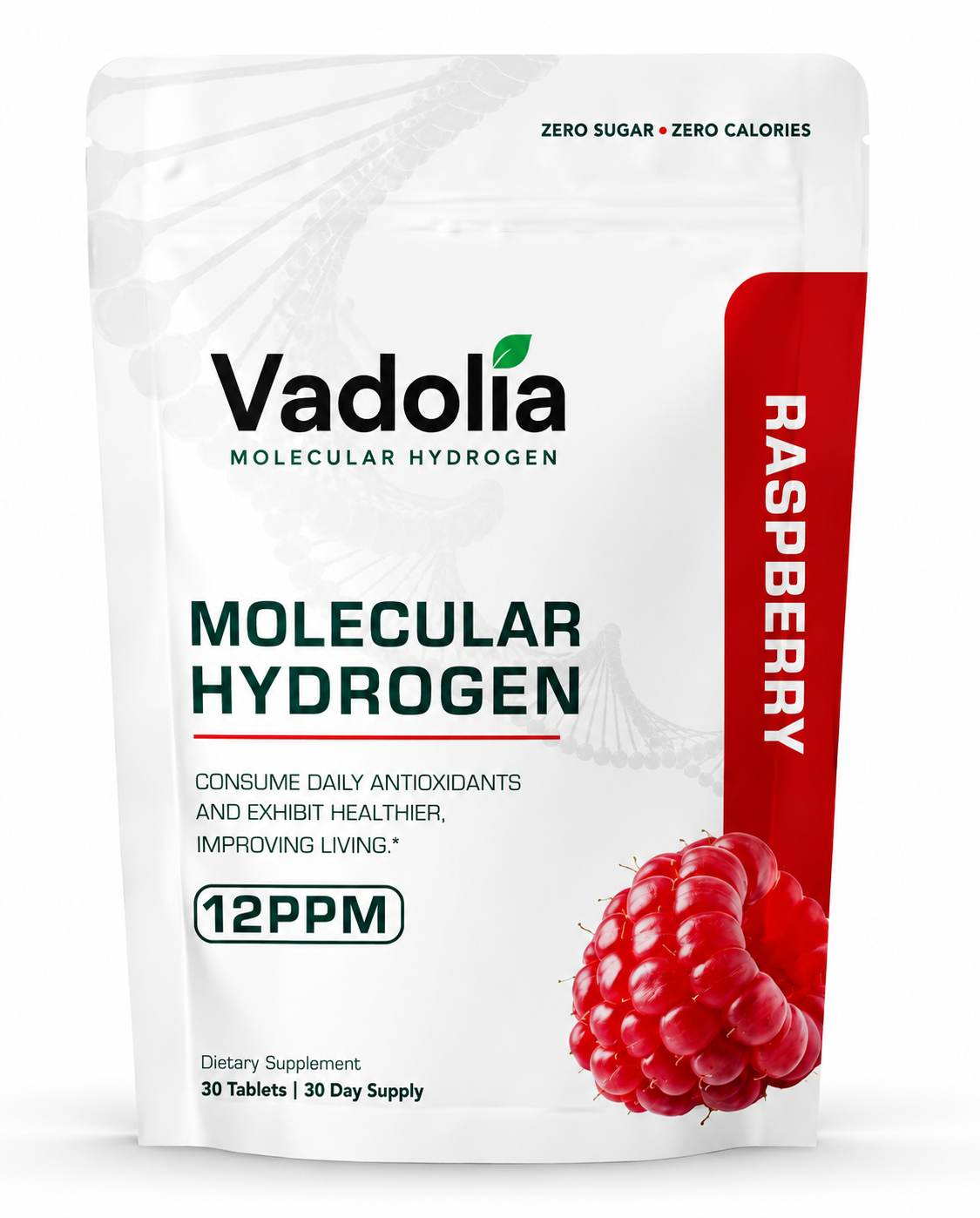 Vadolia Molecular Hydrogen Tablets (12 PPM Verified) | Premium Daily Hydrogen Formula