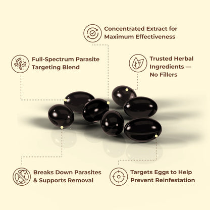 Vadolia Wormwood Black Walnut Cloves – Premium 18-in-1 Herbal Formula